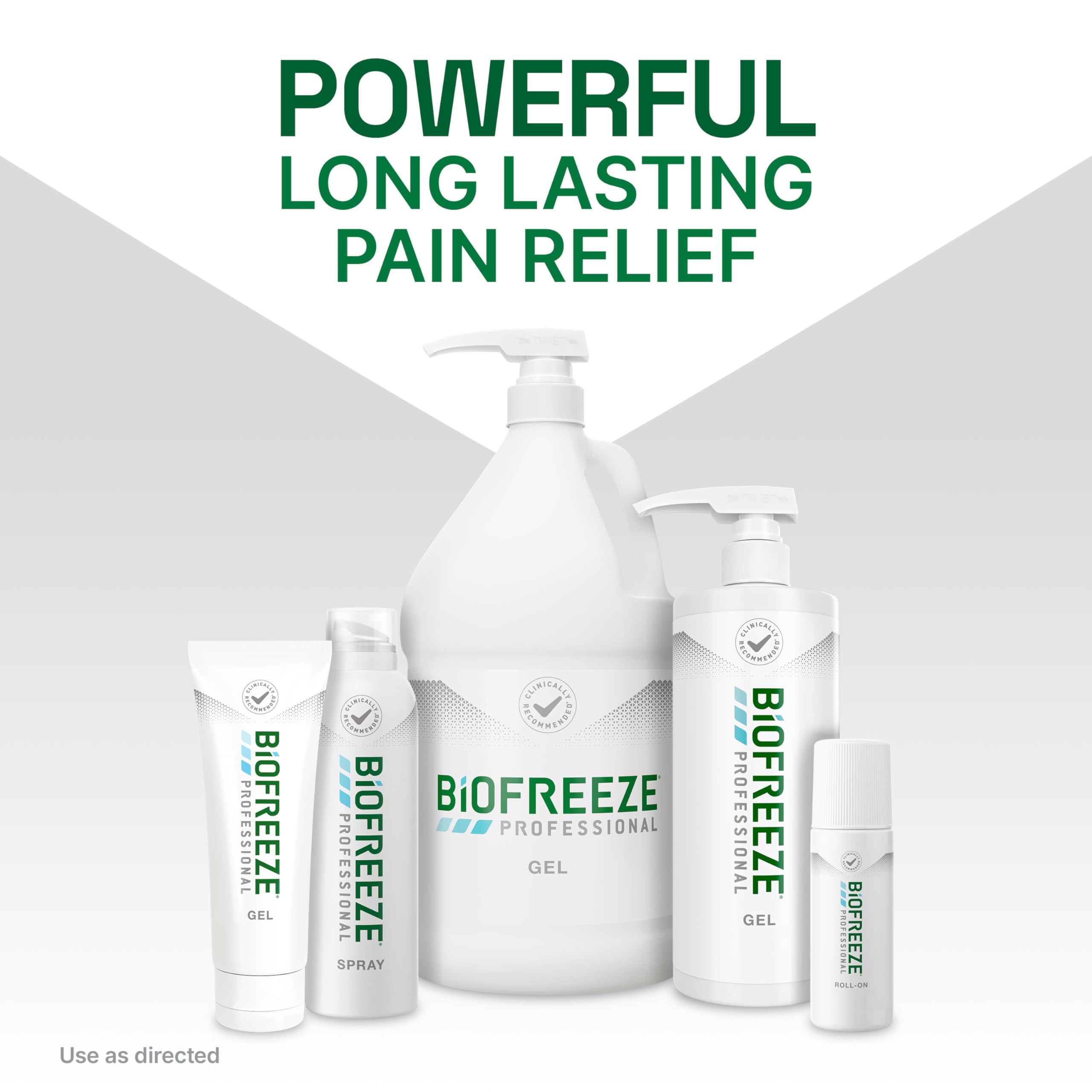 Biofreeze gel on bruises and sprains for quick cooling relief