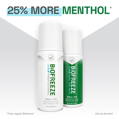 Arthritis relief with Biofreeze Professional Roll-On cooling gel.
