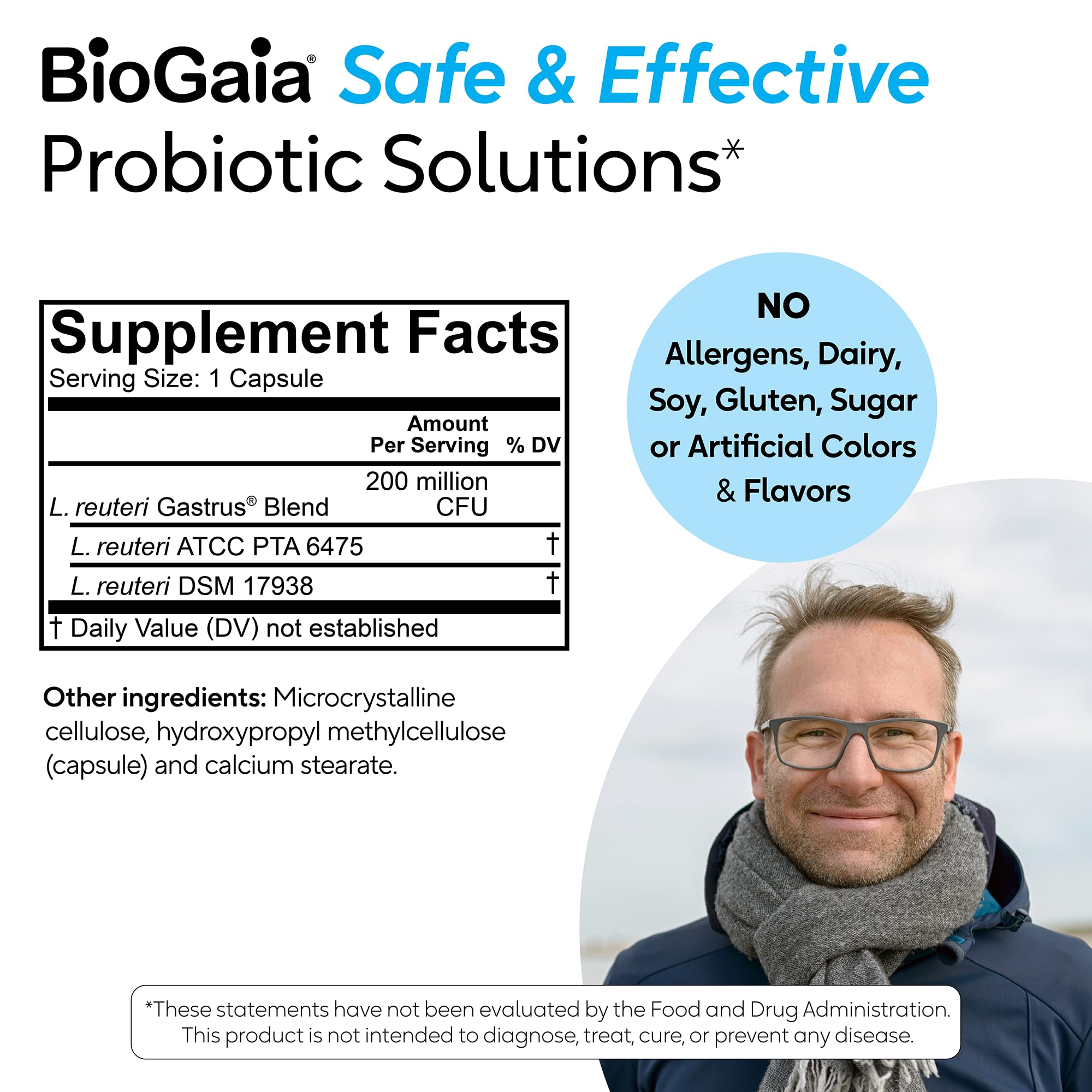 BioGaia Gastrus daily routine shot emphasizing consistency and gut care