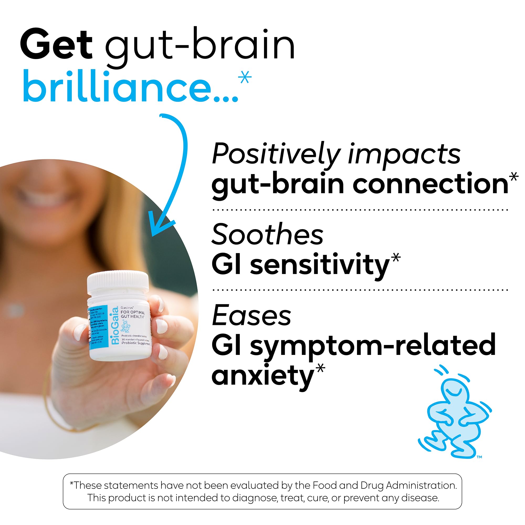 BioGaia Gastrus digestive health icon representing gut balance benefits