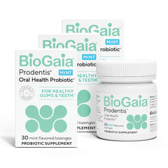 BioGaia Prodentis 3-pack box shown for daily oral balance.