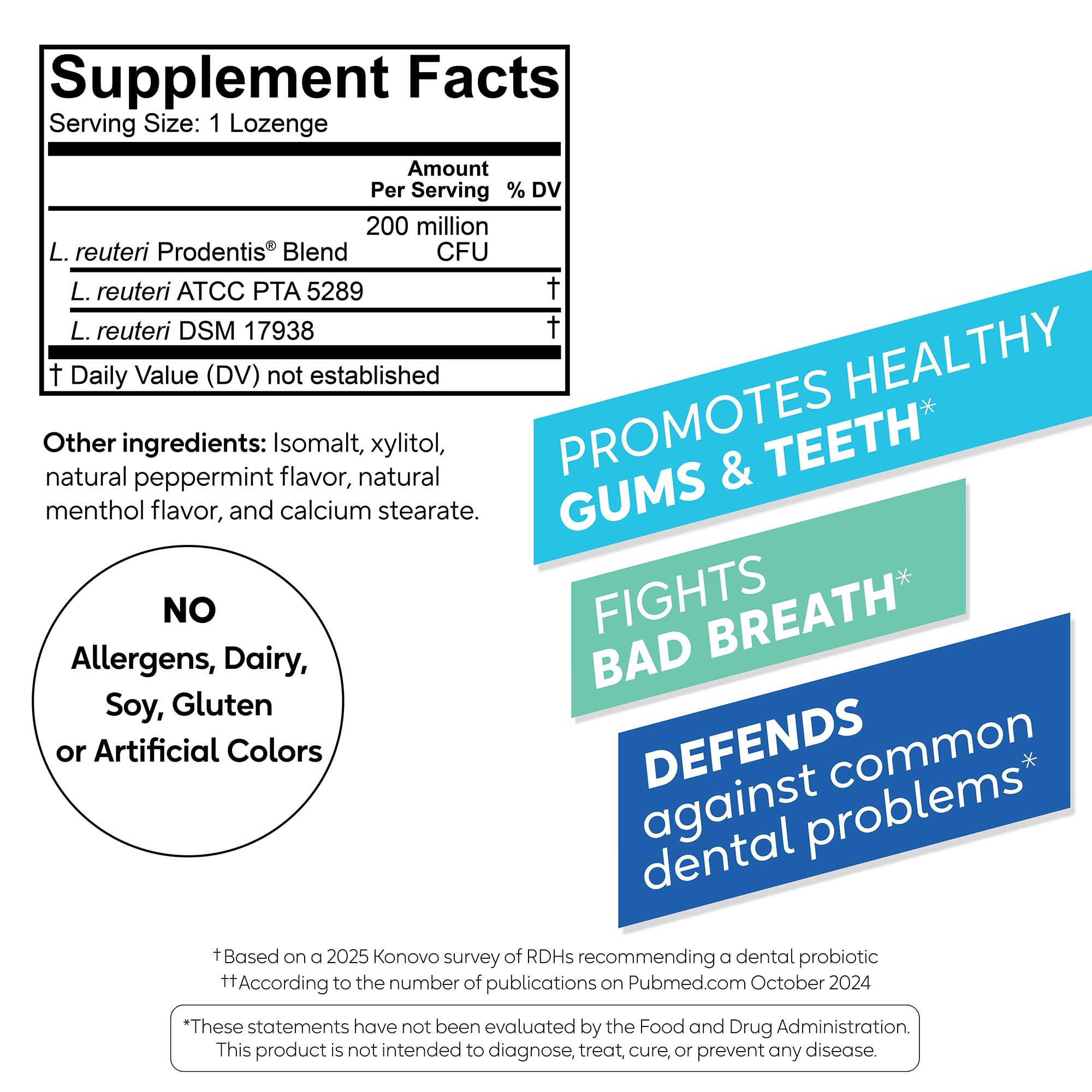 BioGaia Prodentis 3-pack on shelf appeals to daily routines.