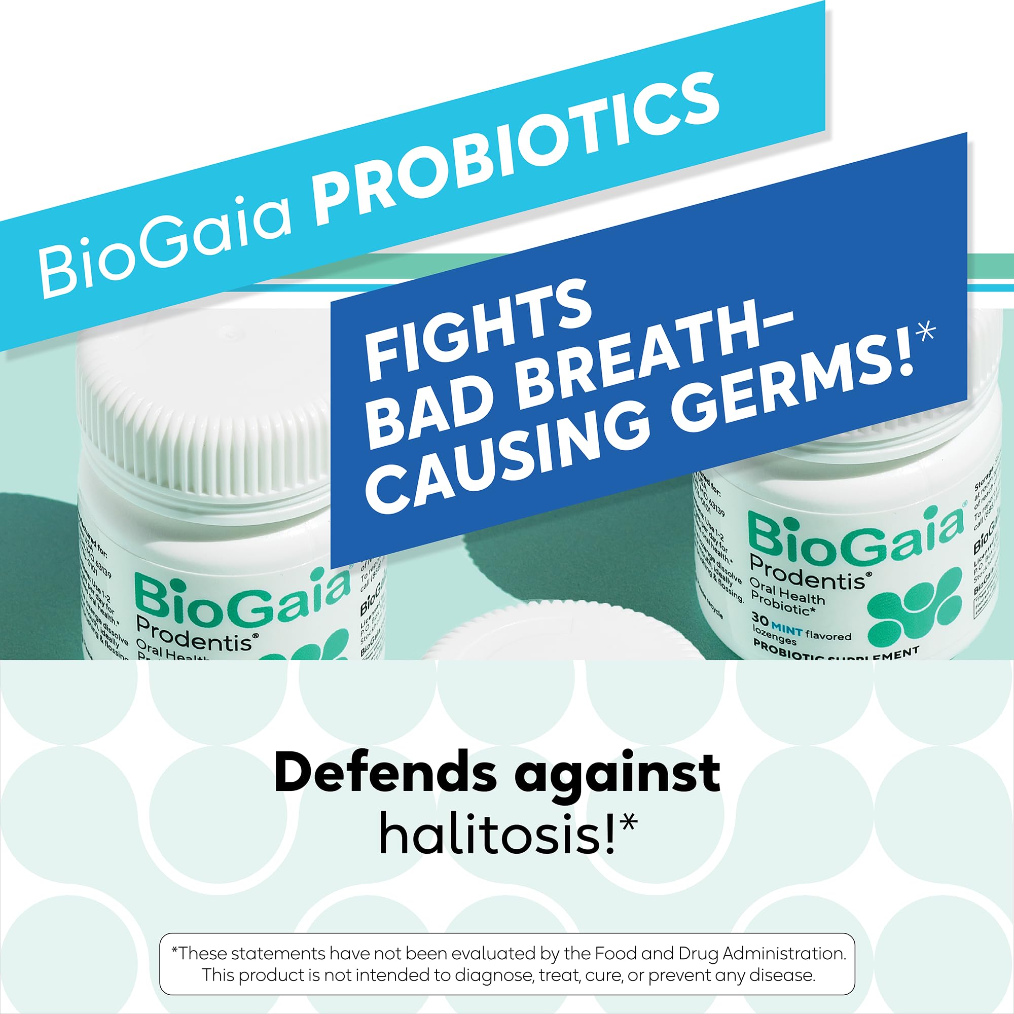 BioGaia Prodentis pack-open in hand emphasizes portability.