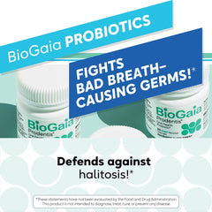BioGaia Prodentis pack-open in hand emphasizes portability.