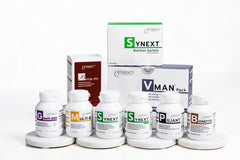 Biogency Synext NAD+ packaging on a kitchen counter