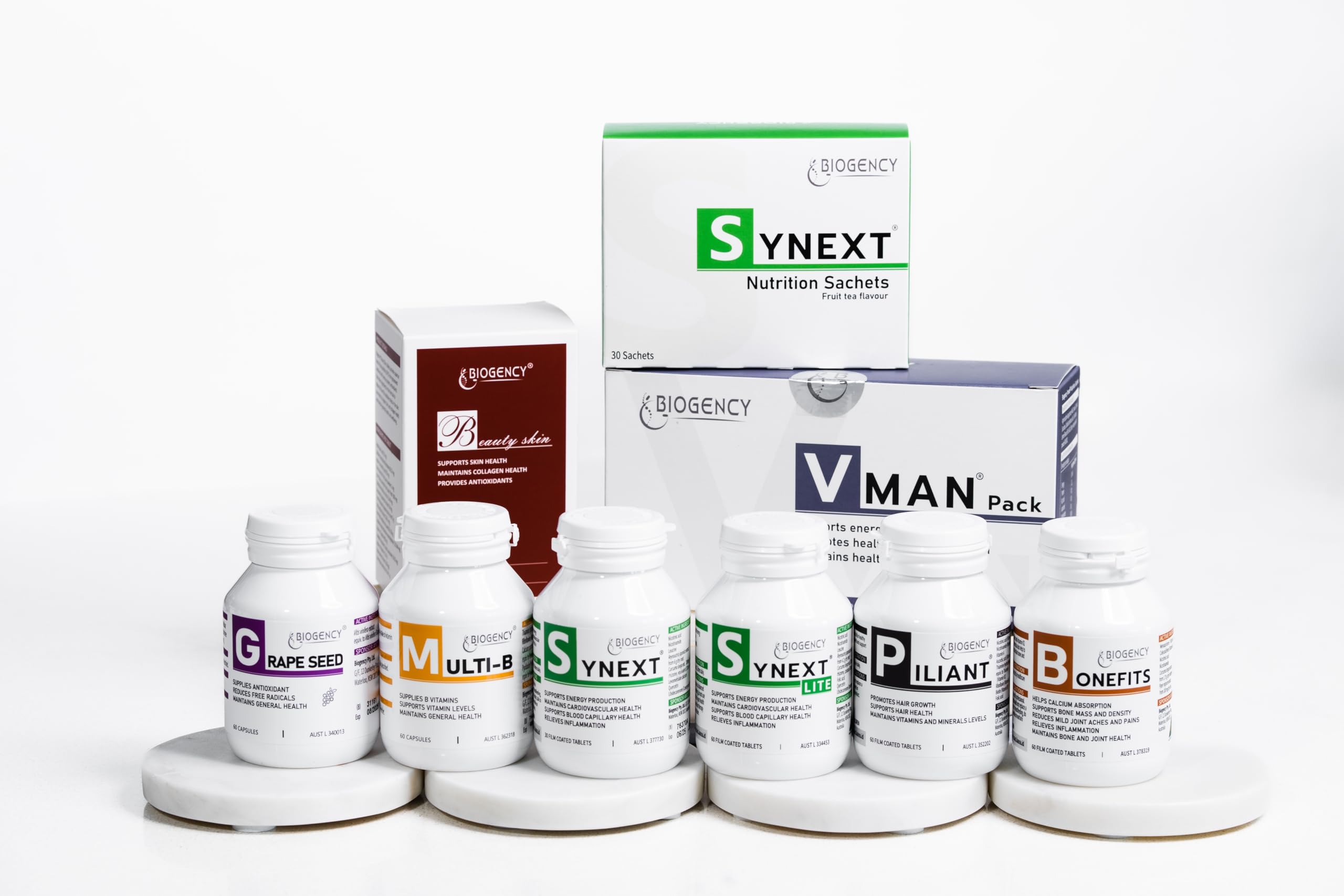 Biogency Synext quercetin capsule highlighting blood capillary health support