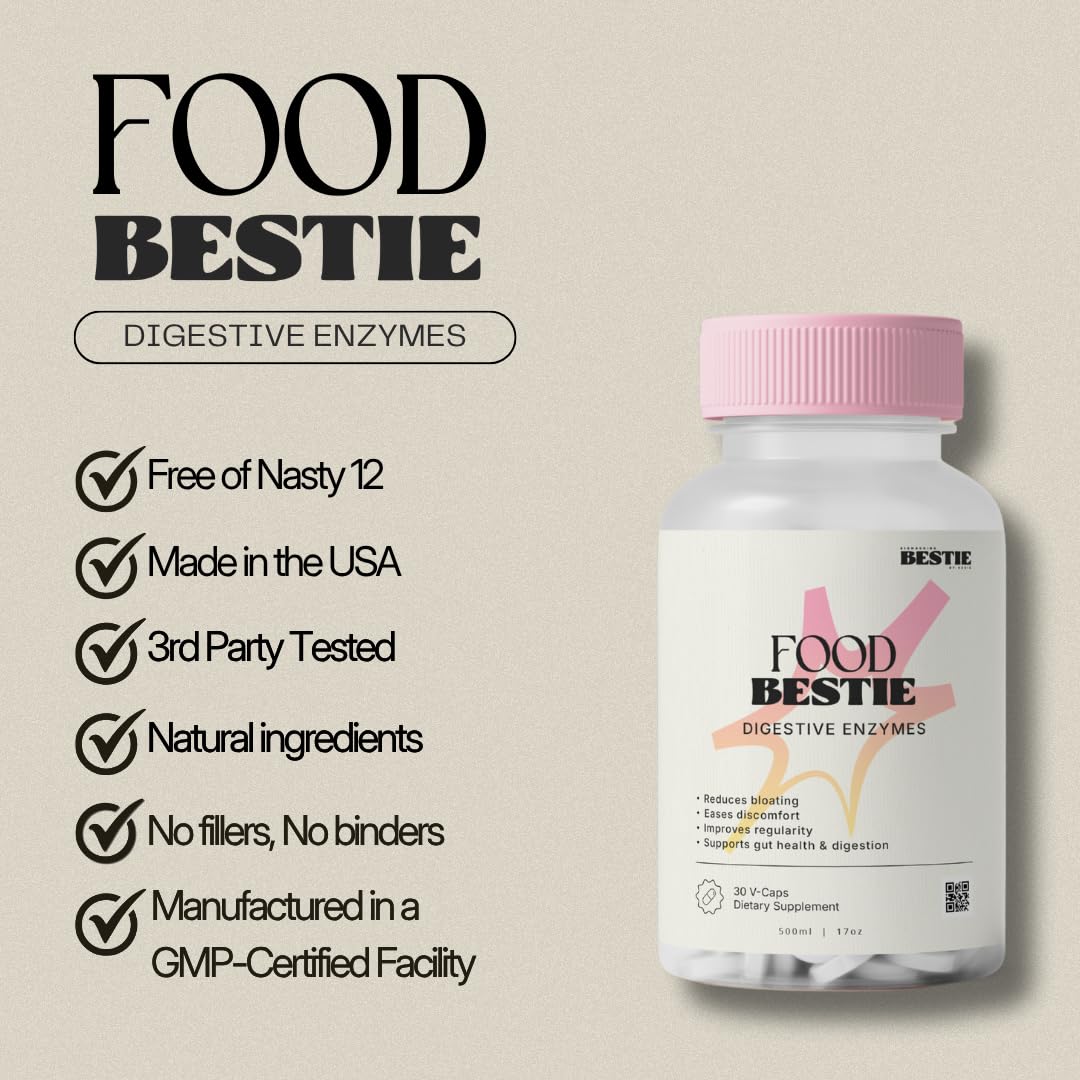 Biohacking Bestie Digestive Enzymes in kitchen setting for everyday meals