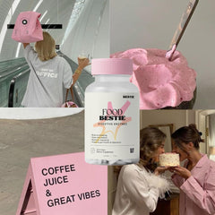 Biohacking Bestie Digestive Enzymes label close-up with bromelain and lipase
