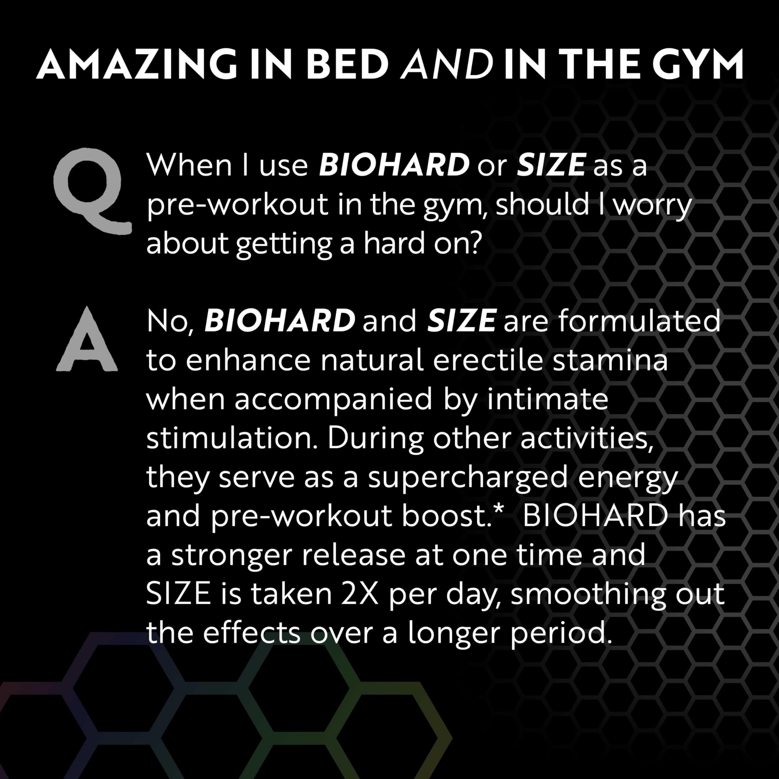 Bioxgenic BIOHARD lifestyle use scene showing discreet bottle