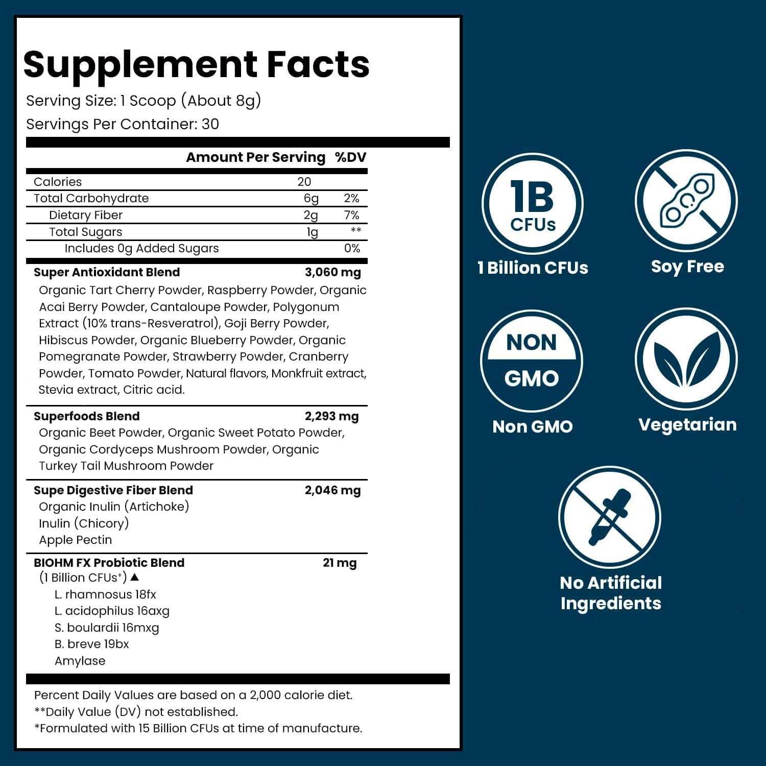 BIOHM Super Reds tart cherry extract boosts flavor and color in beverages.