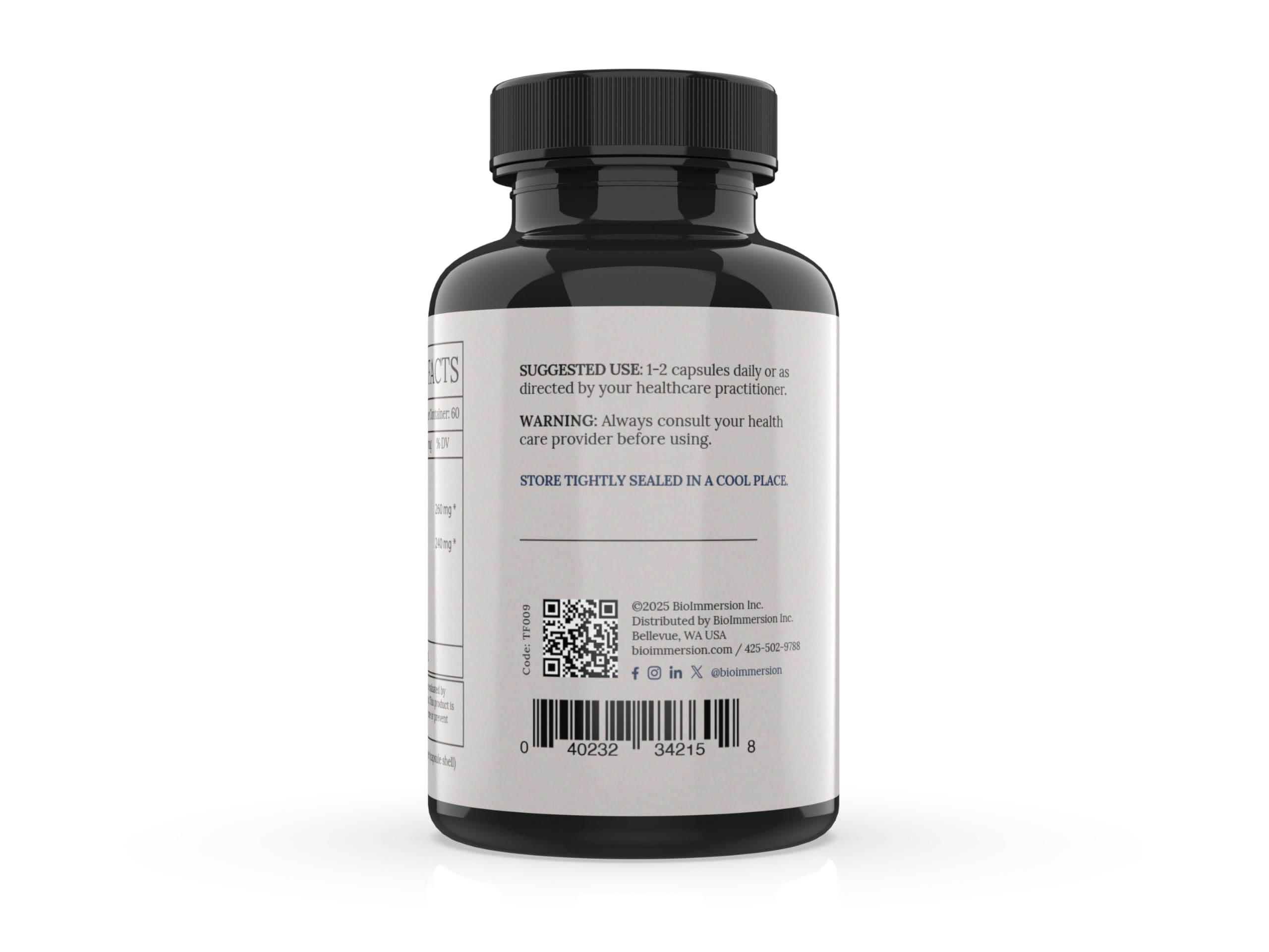 Fructo Borate label details highlight a clean vegan formula.