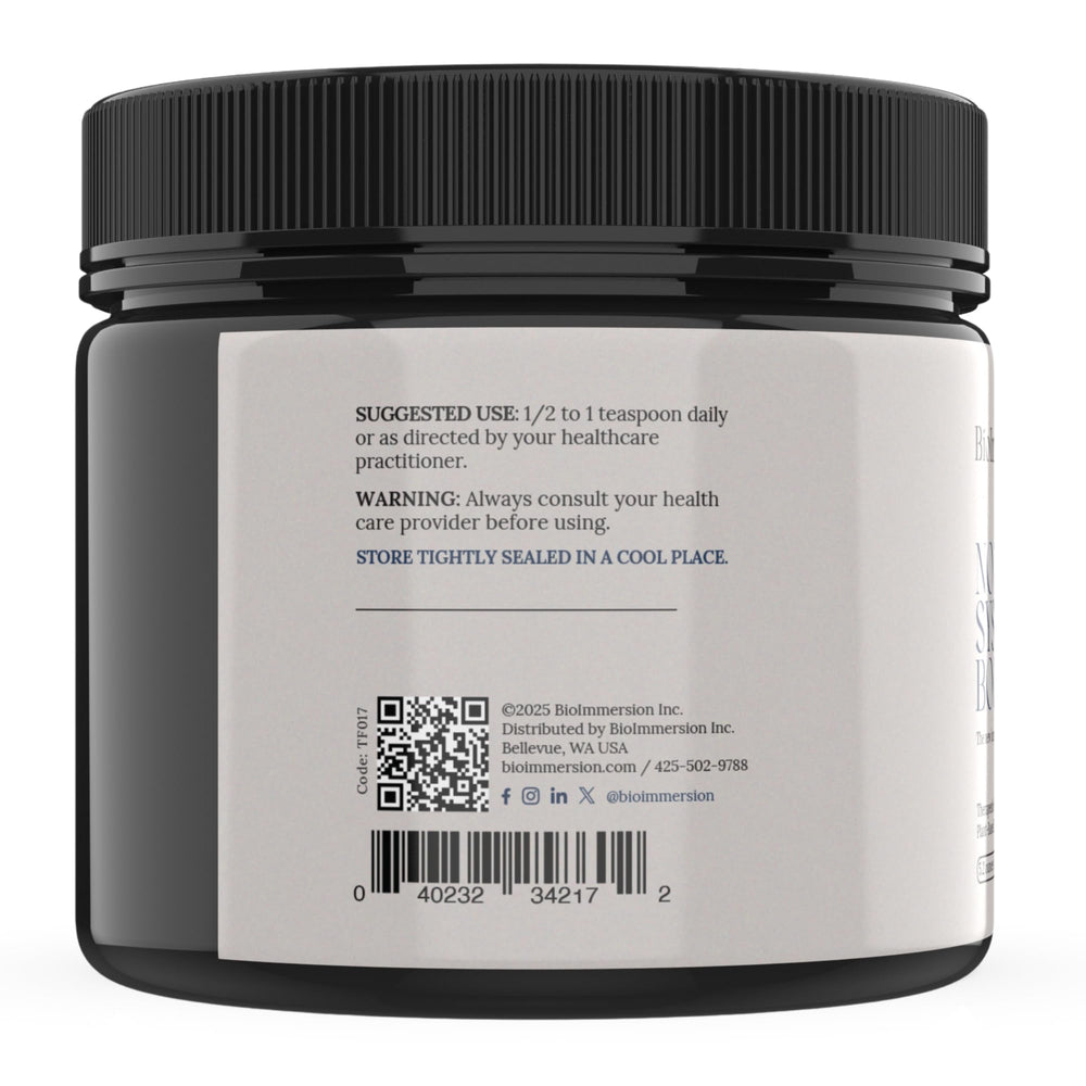BioImmersion No 7 Systemic Booster packaging highlights vegan, non-GMO formula.