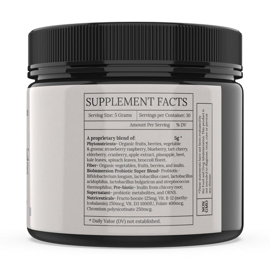BioImmersion No 7 Systemic Booster scoop for easy daily dosing of phytonutrients.