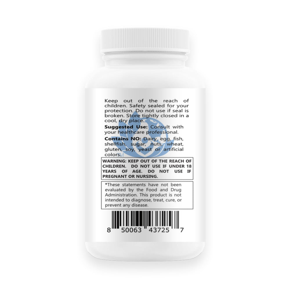 DHEA label highlights 25 mg per capsule and wild yam origin