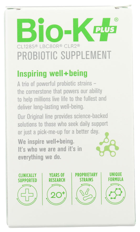 Bio-K Plus Dailycare bottle pour illustrating simple daily dosing