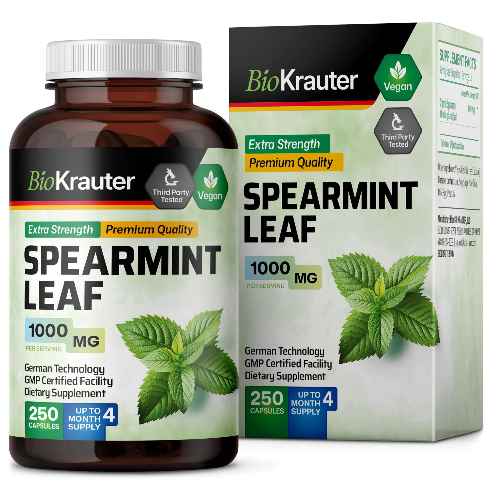 BIO KRAUTER 125 days supply packaging signals long-term use