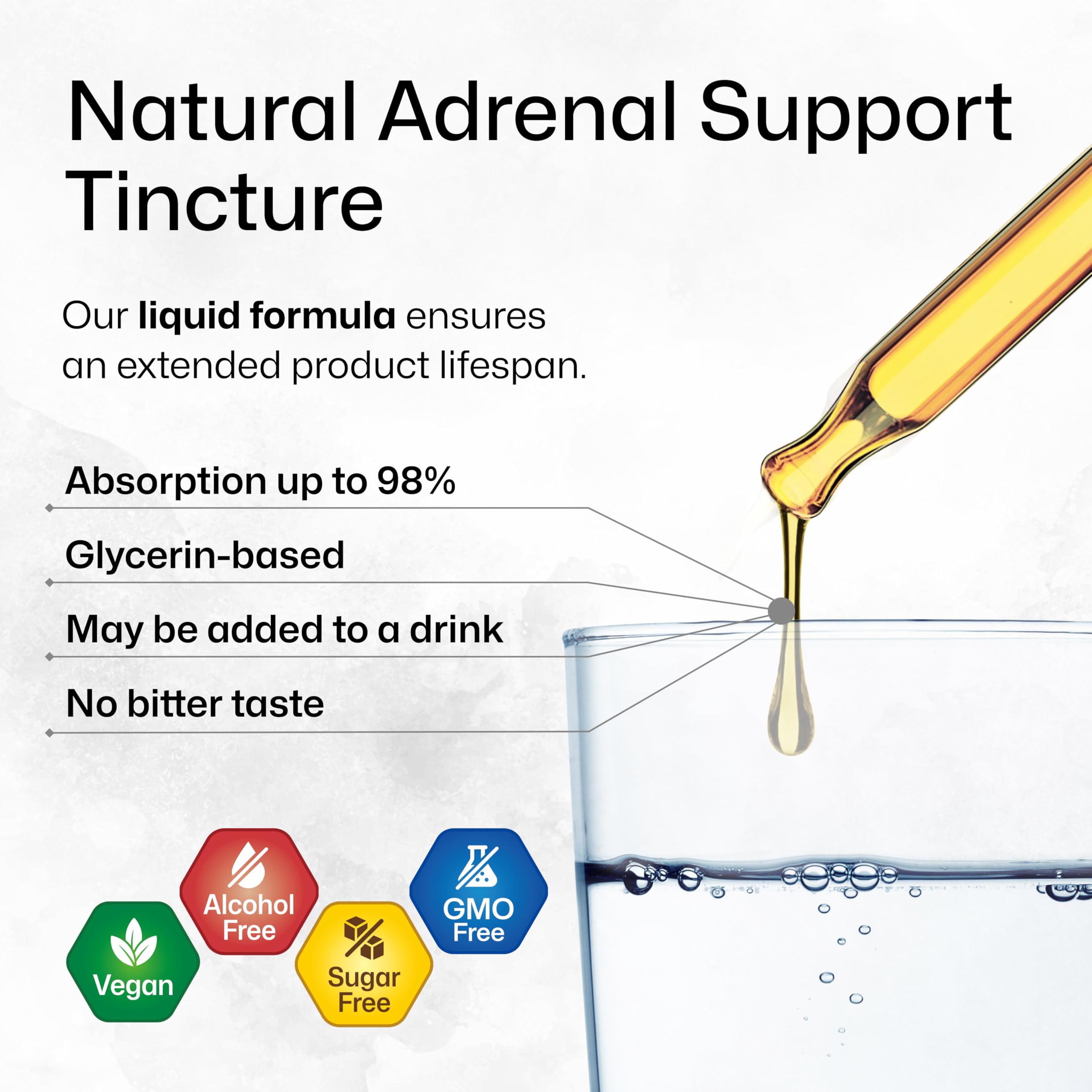 BioKrauter Adrenal Support under-tongue use demonstrates fast absorption and easy daily ritual.