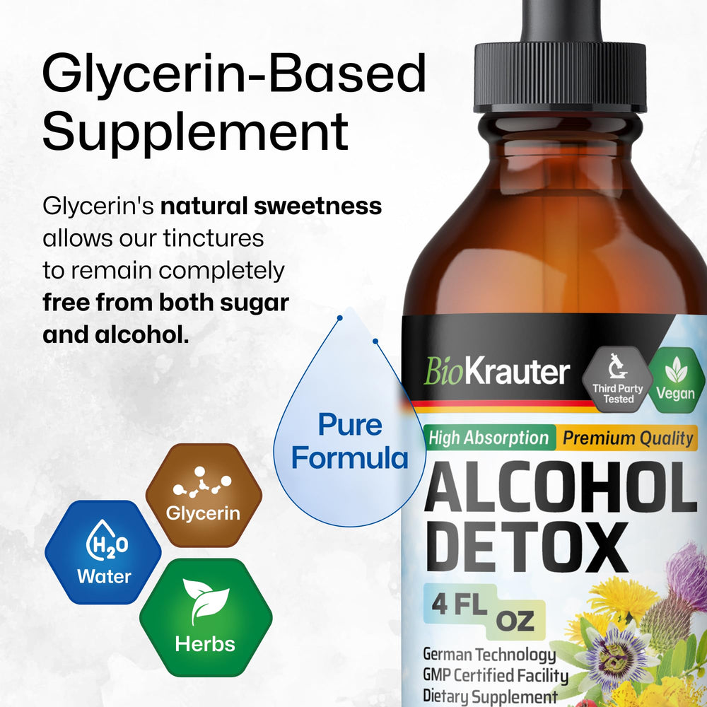 BIO KRAUTER bottle close-up highlights German technology and purity