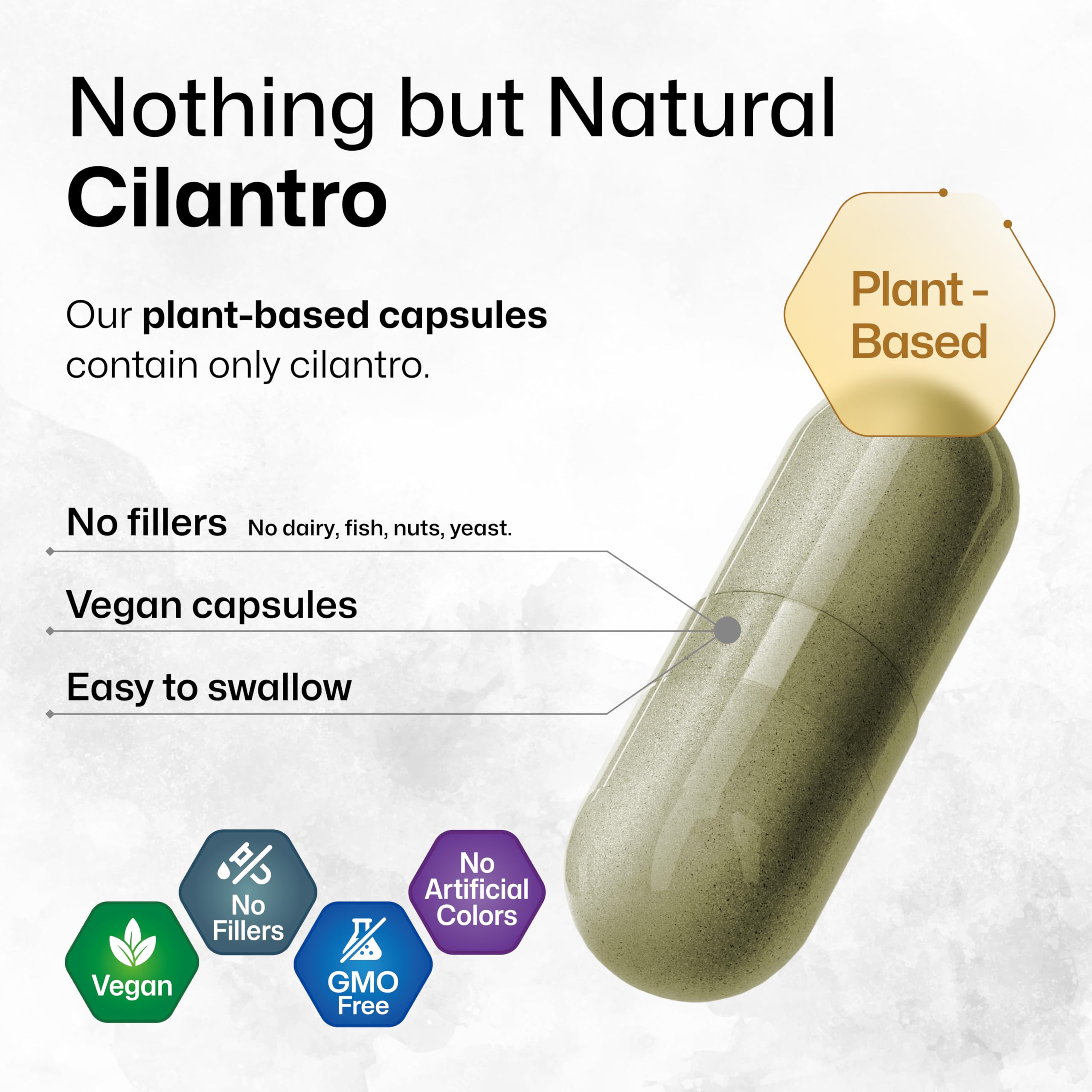 BIO KRAUTER Cilantro capsules pour illustrates easy on-the-go dosing