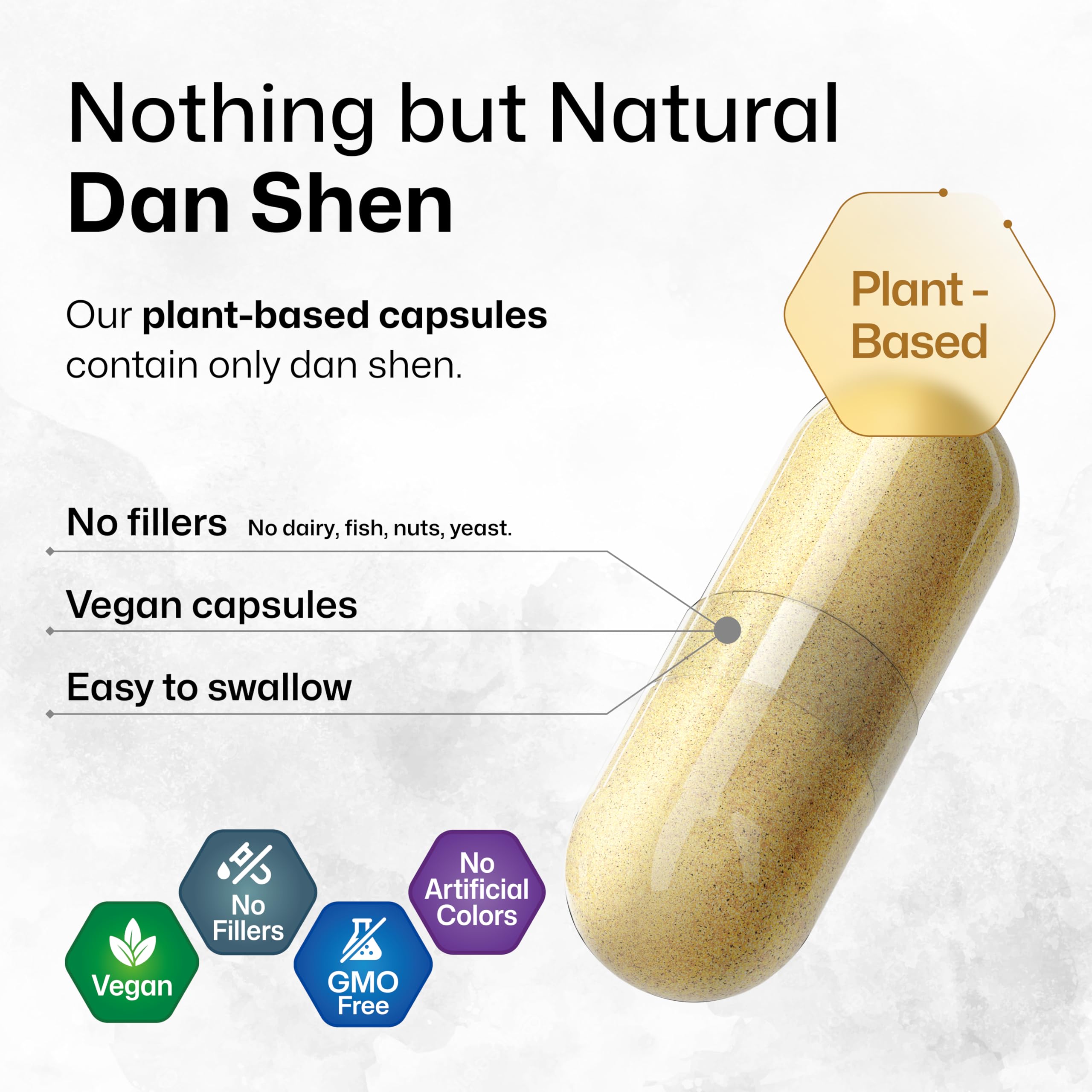 BIO KRAUTER Dan Shen capsules packaging shows a 125-day supply.