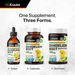 BIO KRAUTER label side view emphasizes three-ingredient formula.