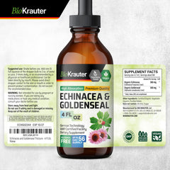 BIO KRAUTER Echinacea Goldenseal travel-pack ready for on-the-go support.