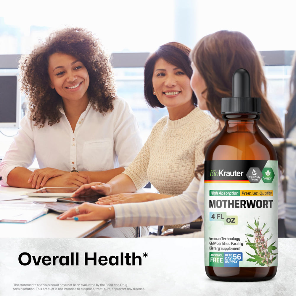 BIO KRAUTER dropper dispensing motherwort for convenient daily use.