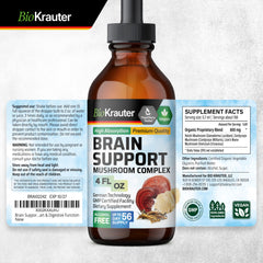 BIO KRAUTER packaging front shows the 4 oz bottle for everyday brain support.
