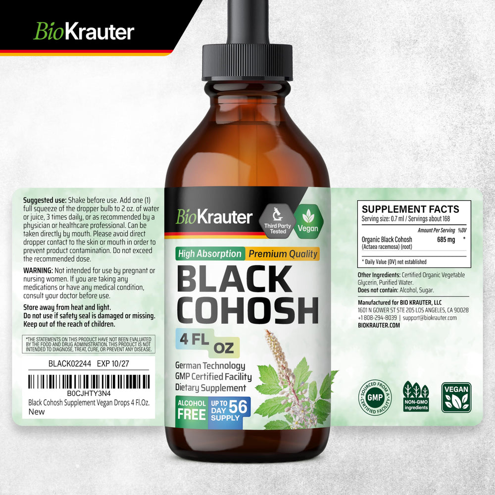 BIO KRAUTER shelf-ready packaging communicates non-GMO and alcohol-free attributes.