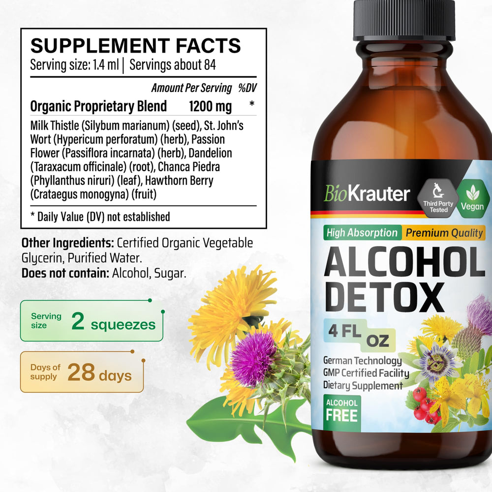 BIO KRAUTER vegan, sugar-free tincture with a glycerin base for smooth taste