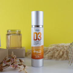 BIOLABS PRO Vitamin D3 10000IU cream pump close-up for topical usage