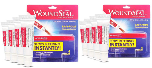 Biolife WoundSeal powder applied to a minor wound forms a protective seal.