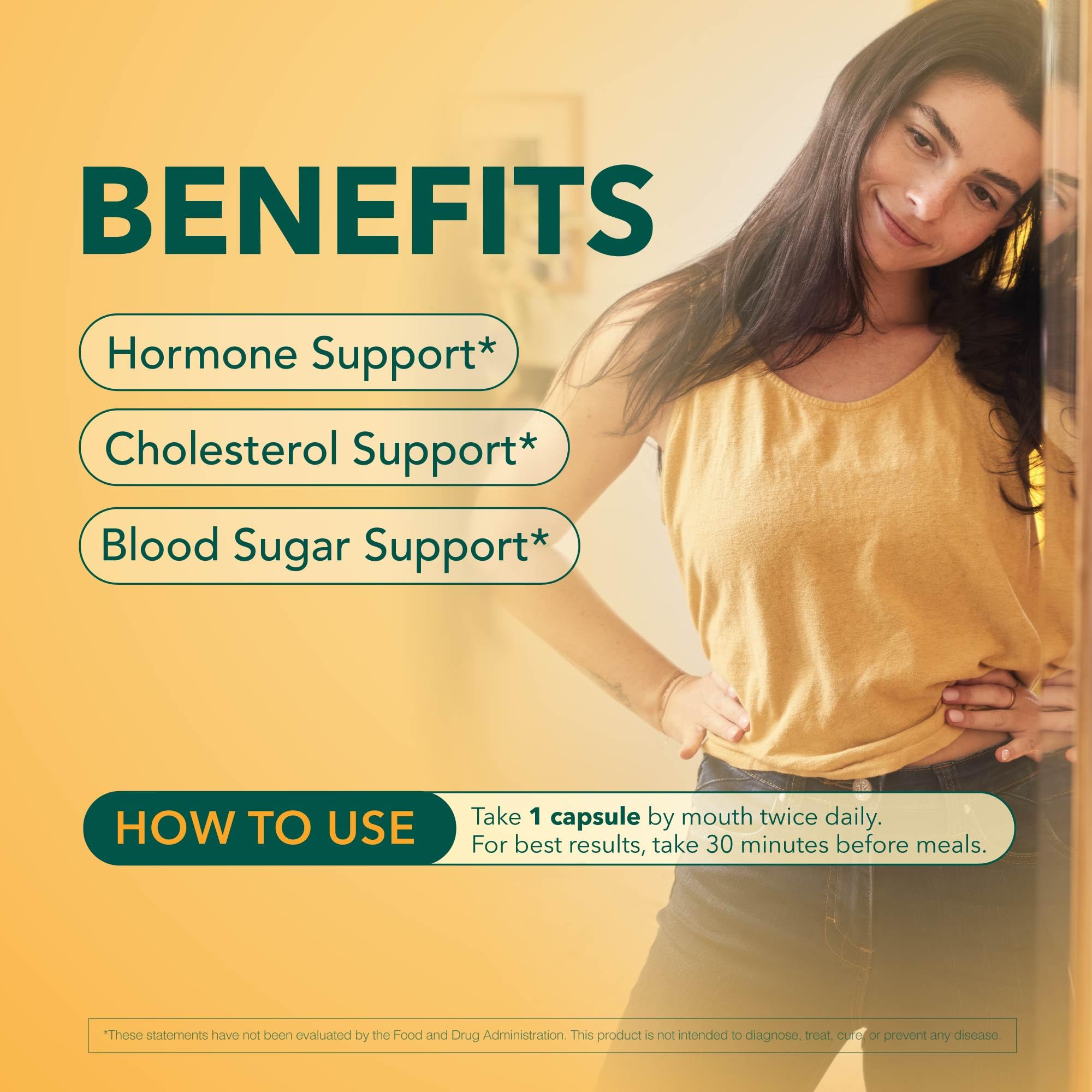 Close-up of BIOLIGENT Berberine+ HCI 600mg capsules for easy daily dosing