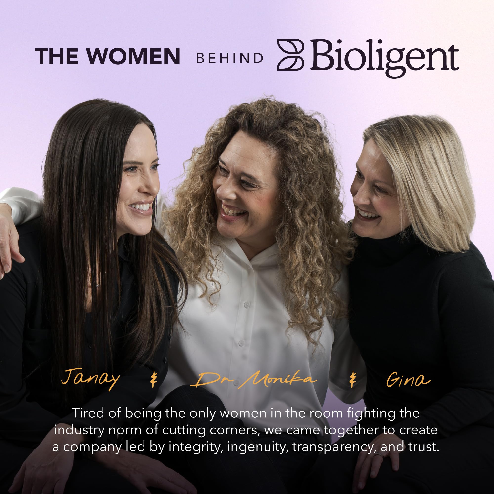BIOLIGENT label detail showing purity testing