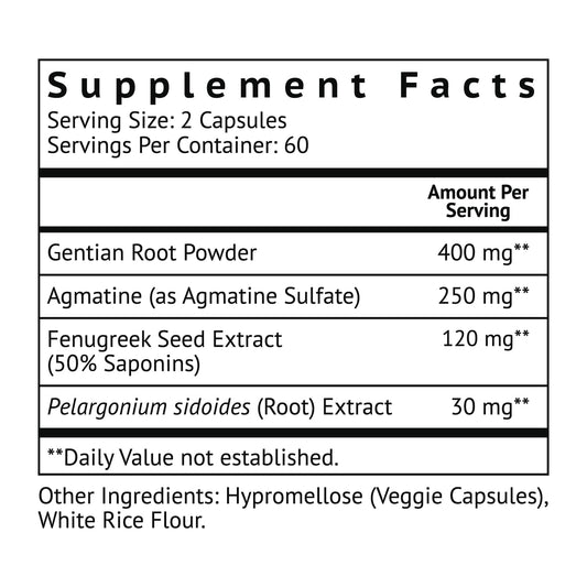 Biolor HungerUp bottle label close-up highlighting natural ingredients