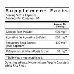 Biolor HungerUp bottle label close-up highlighting natural ingredients