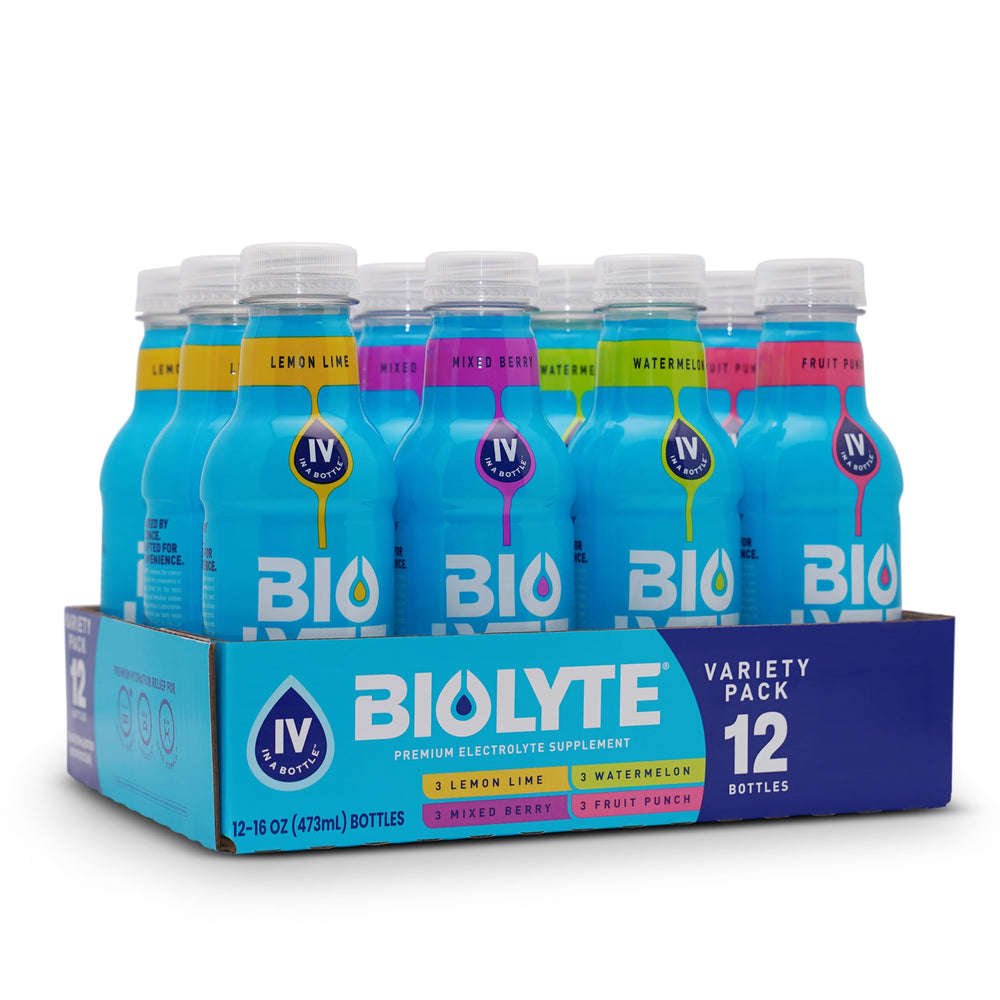 BIOLYTE electrolyte drink bottle for on-the-go hydration and refreshment.