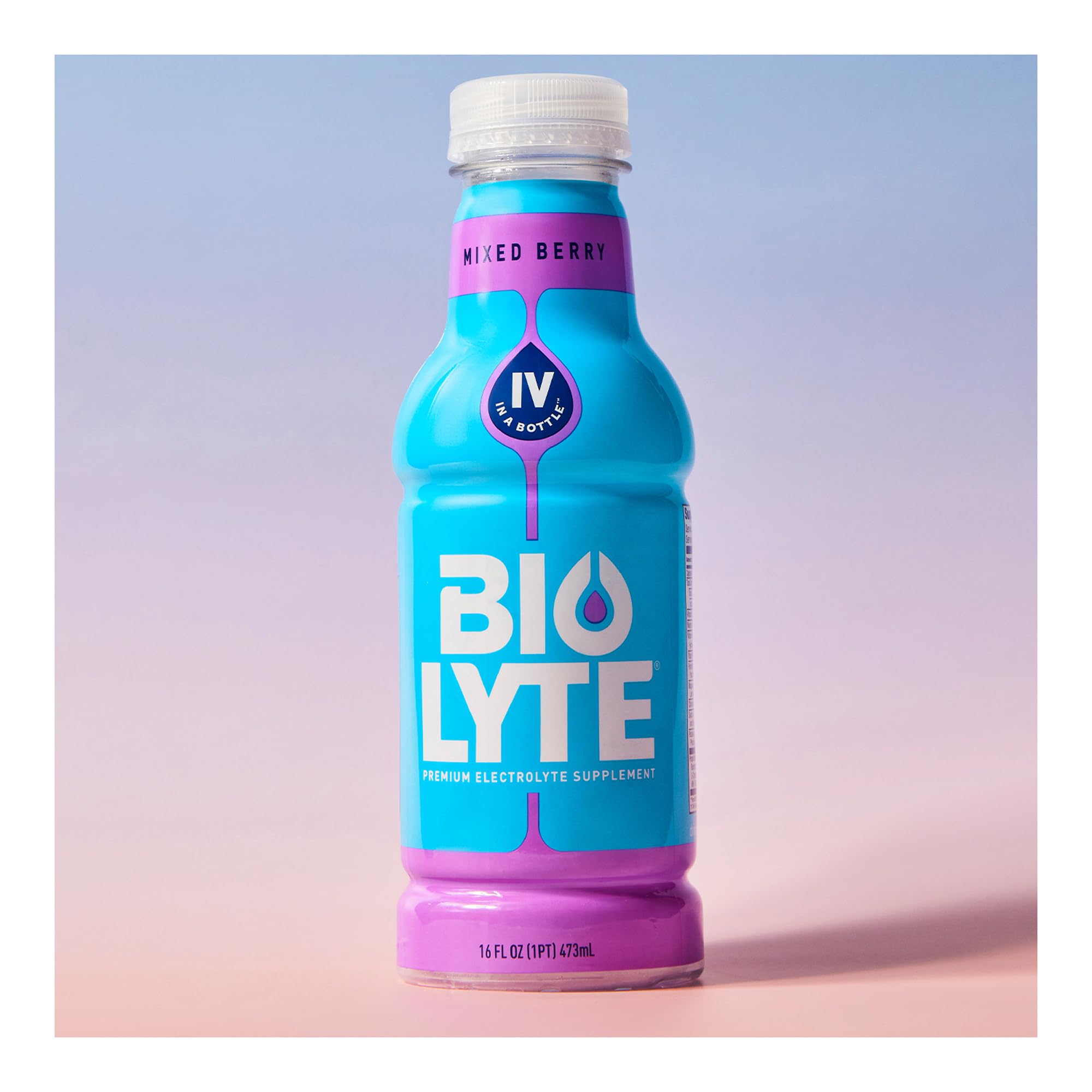 BIOLYTE bottle in a kitchen setting for daily hydration convenience