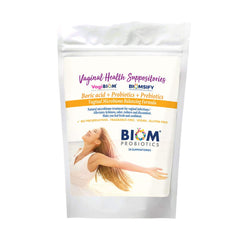 Biom Probiotics boric suppositories packaging for convenient at-home use.