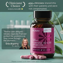 BIOMA tributyrin capsules hint at gut-supporting formulation.