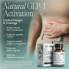 BIOMA GLP-1 Booster bottle back label with ingredients and directions