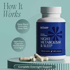 BIOMA Night Metabolism & Sleep 3-pack packaging for extended supply