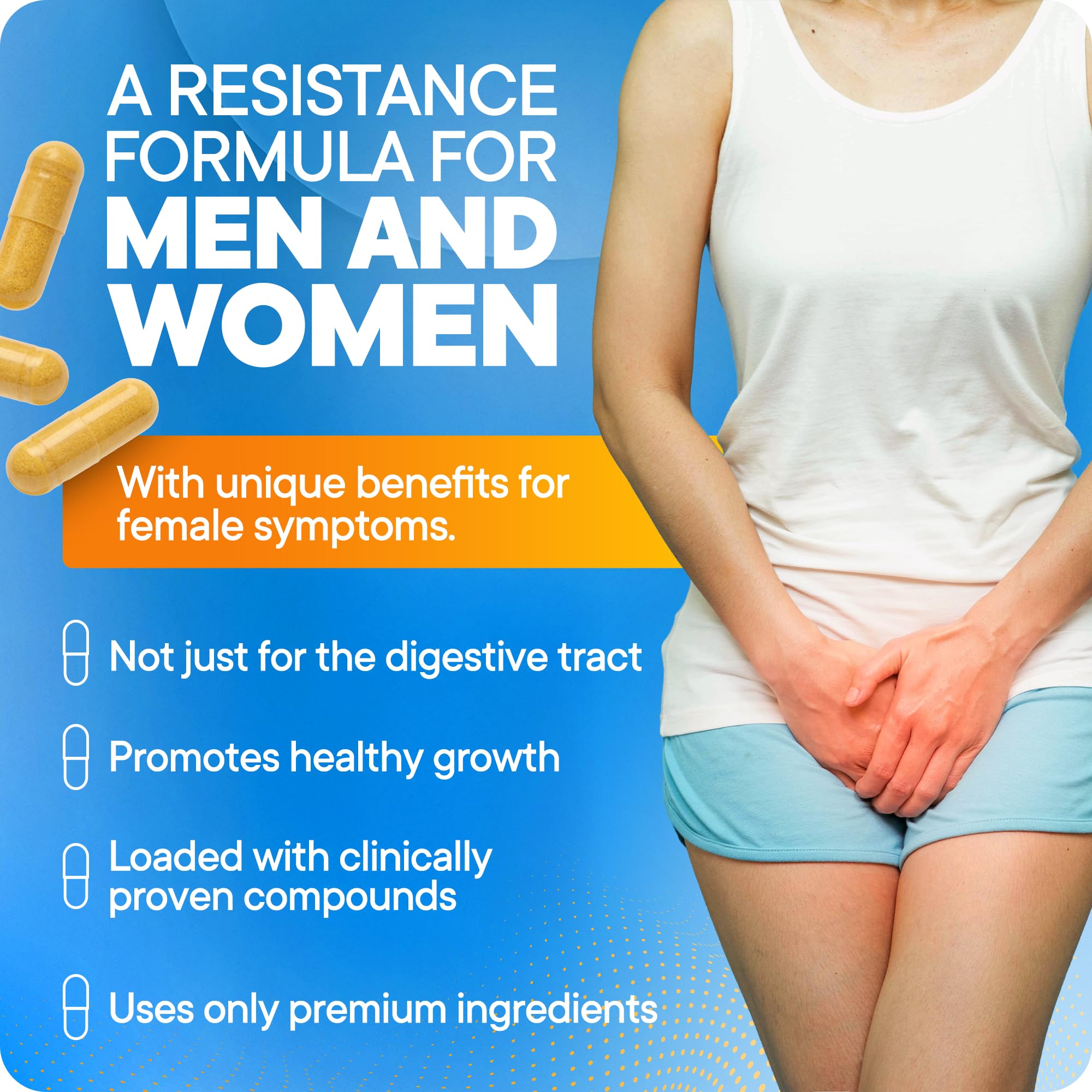 BioMatrix Candid-X capsules being poured to illustrate daily intake convenience.