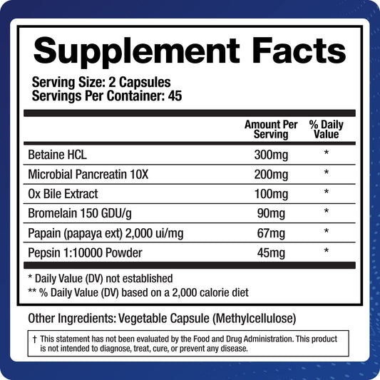 BioMatrix full-spectrum enzyme formula bottle highlights comprehensive digestion support.