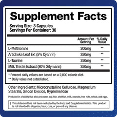 BioMatrix Liver Cleanse bottle side view showing label and dosage info