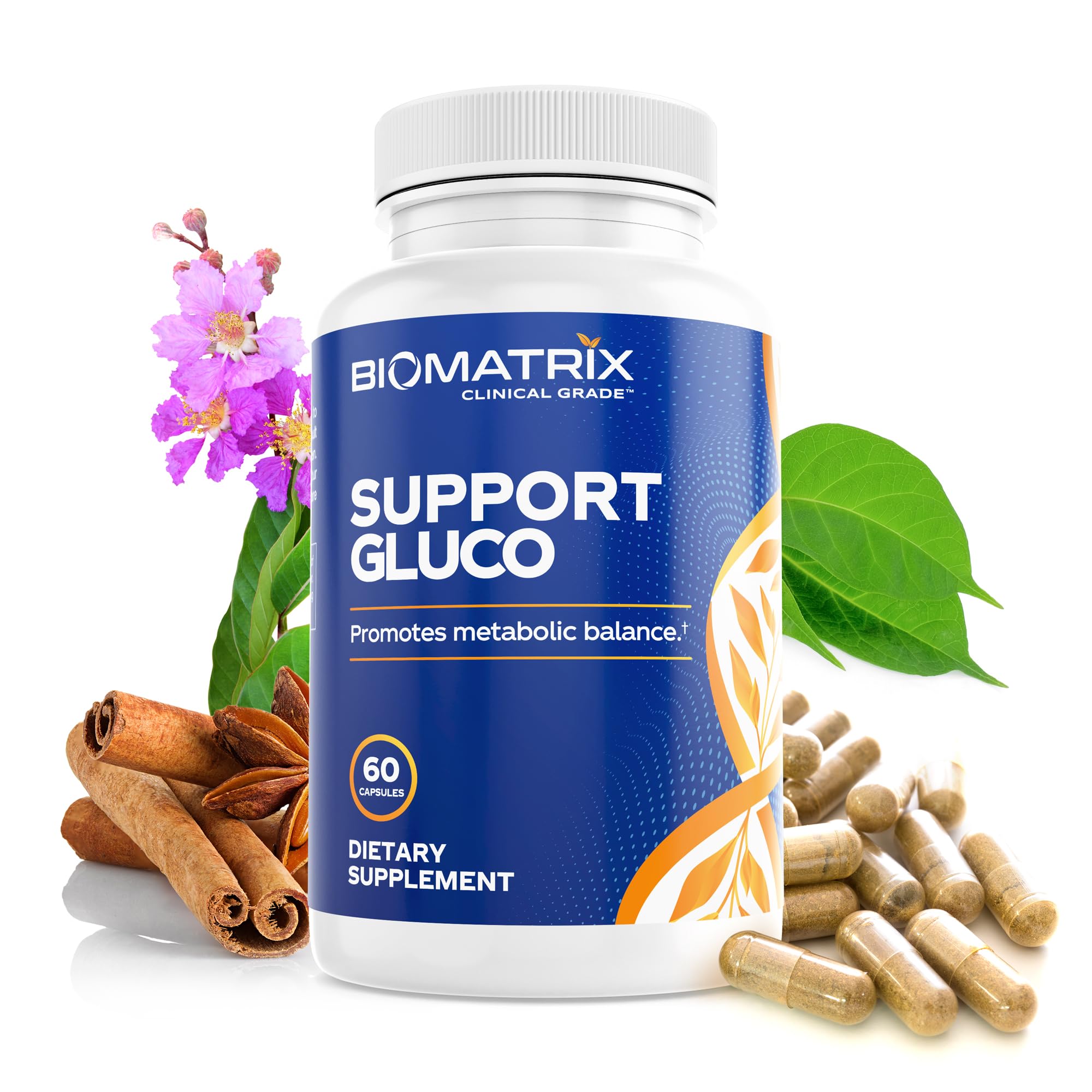 BioMatrix Metabolism capsules bottle for daily energy balance.