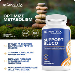 BioMatrix Metabolism cinnamon extract emphasizes carbohydrate processing at mealtime.