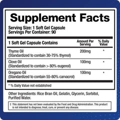BioMatrix softgel capsules close-up emphasizing standardized essential oil compounds.