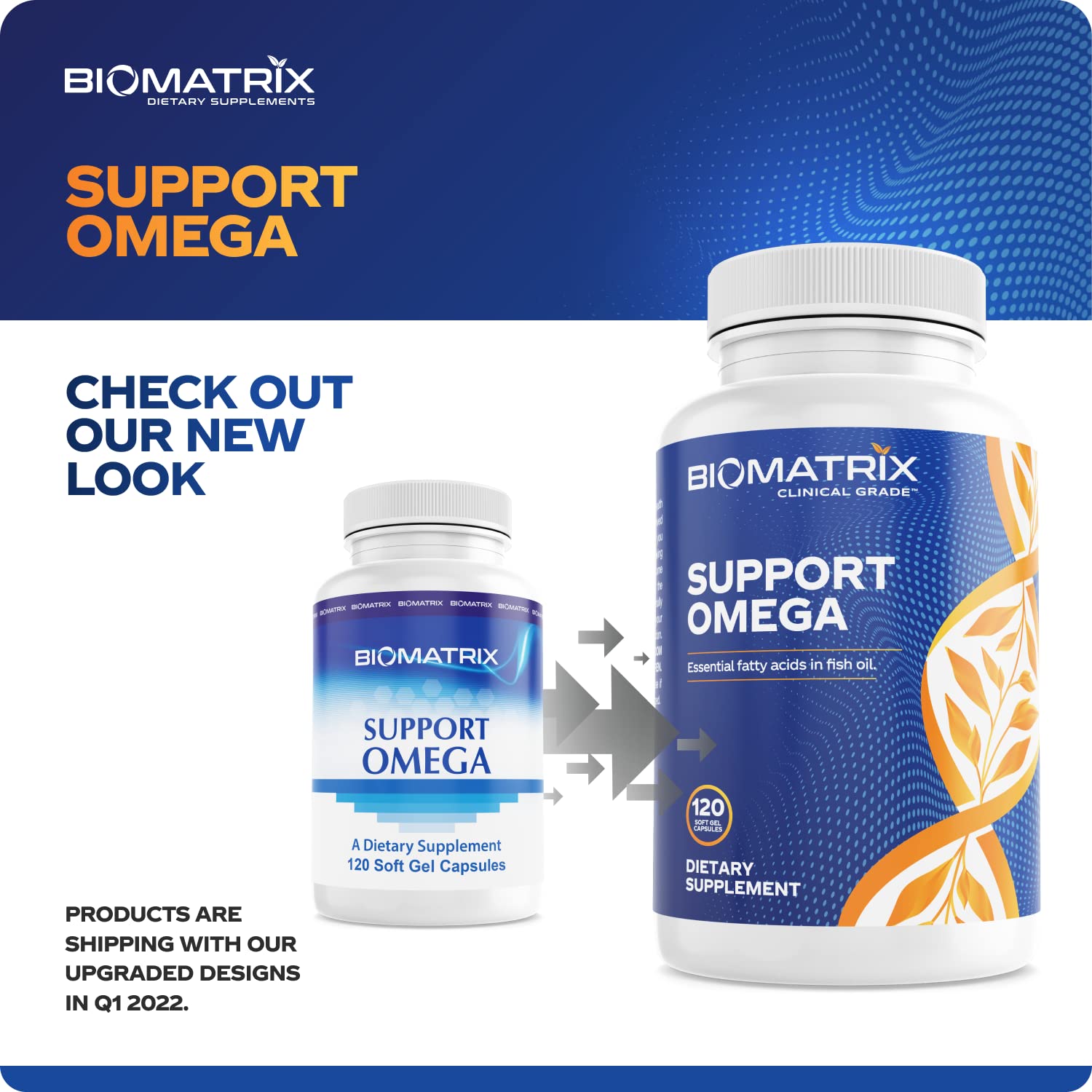 Softgels poured from the bottle illustrating easy daily intake.