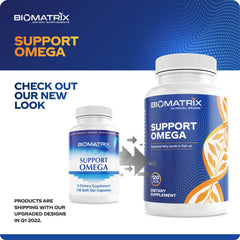 Softgels poured from the bottle illustrating easy daily intake.